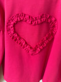 Felpa Cuore Fuxia