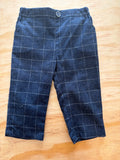Pantalone grigio scuro, panna