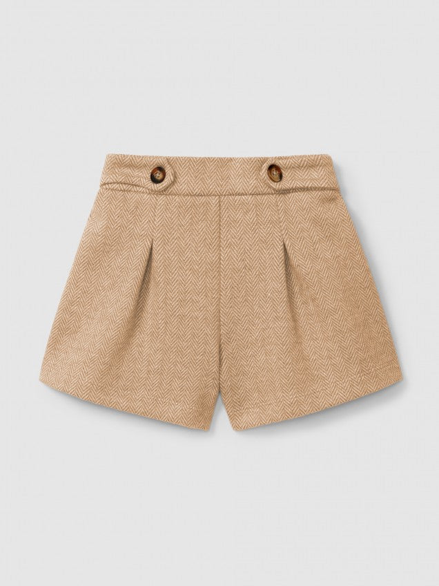 Short beige spigano