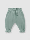 Pantalone morbito verde menta