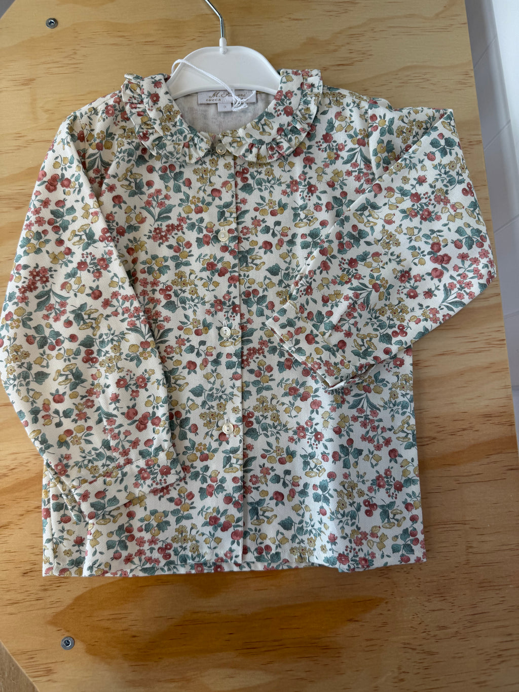 Camicia fiori e frutta autunno