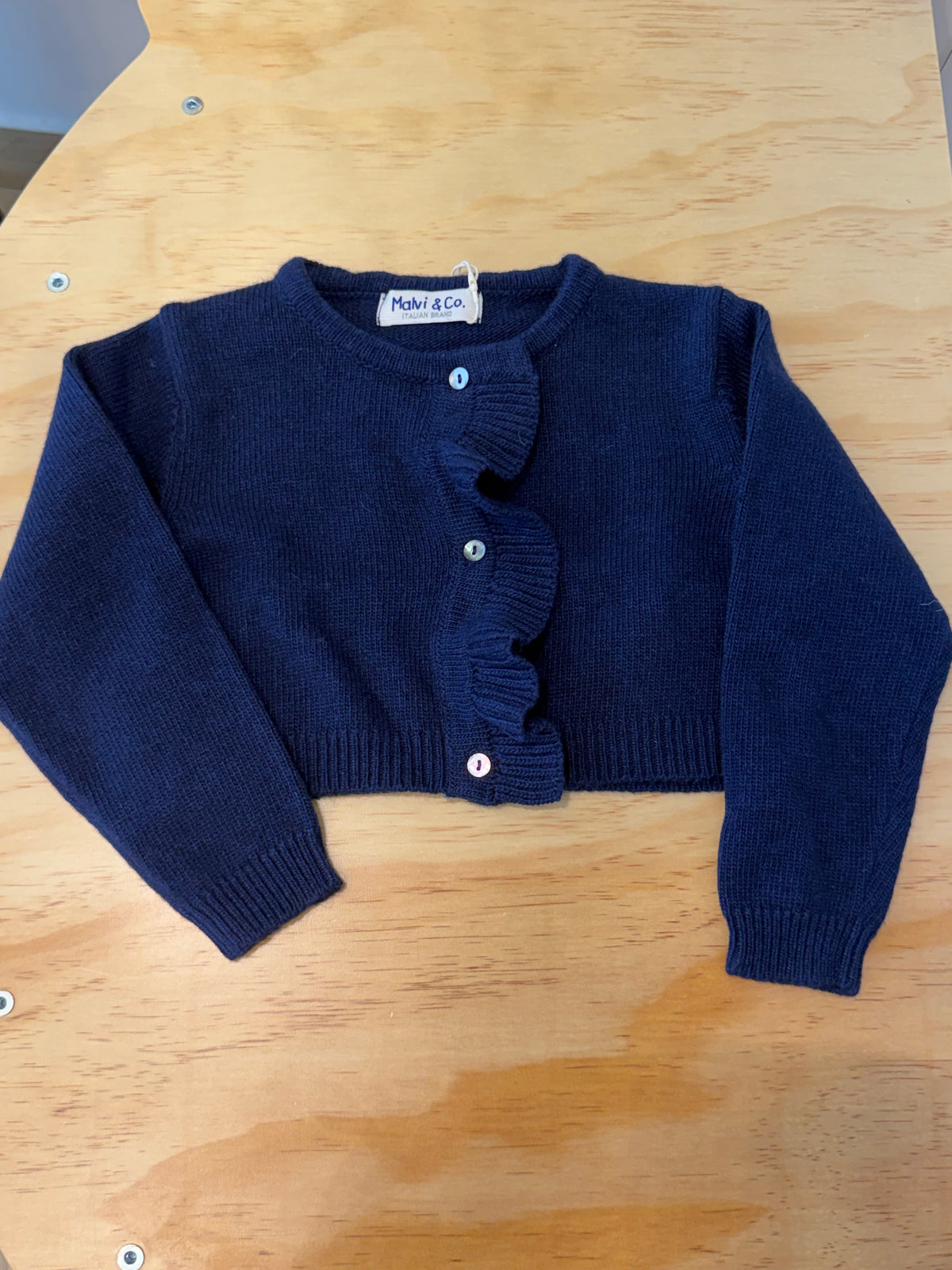 Cardigan blu notte corto bolero
