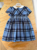 Abito tartan blu