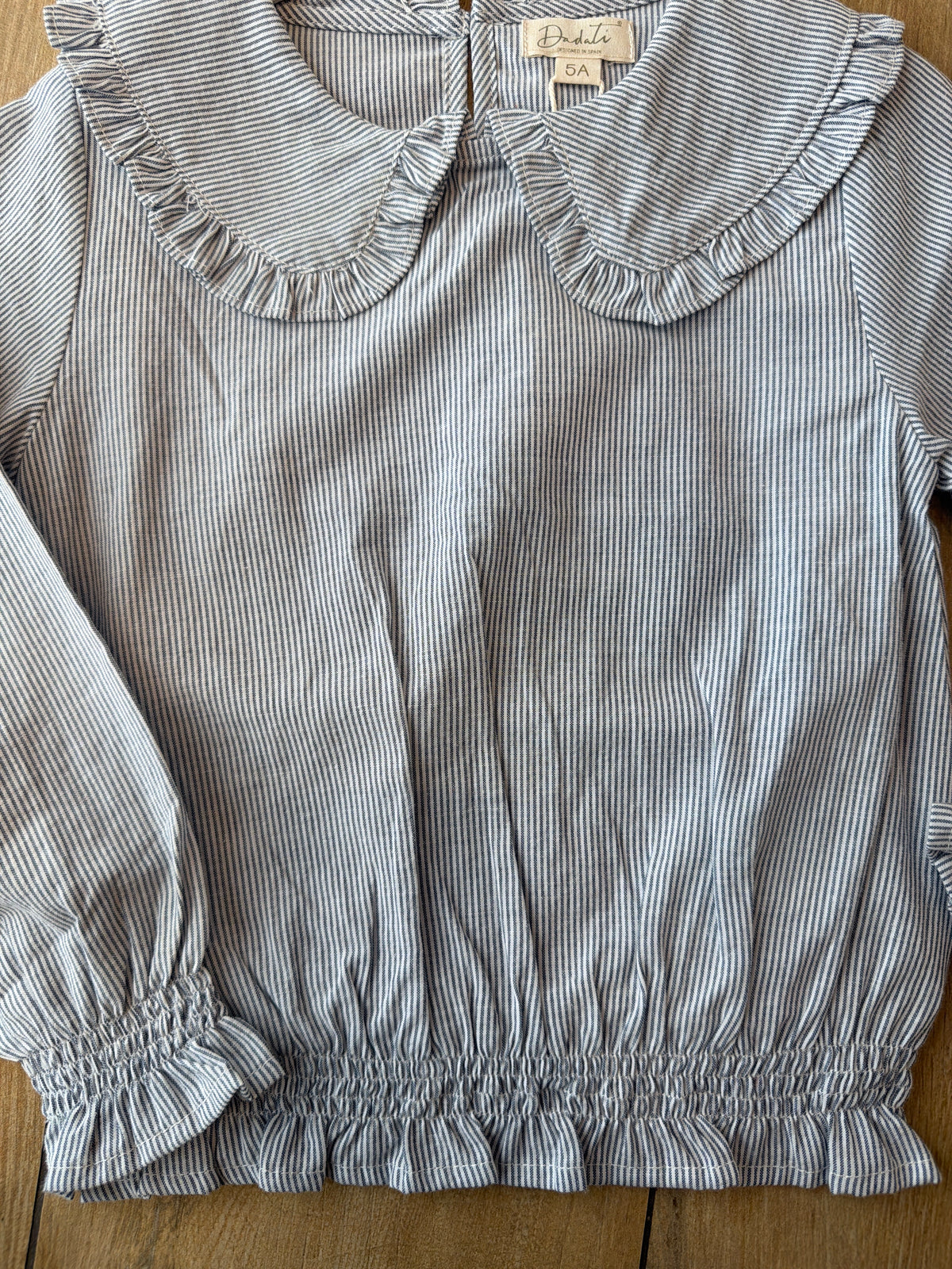 Camicia con collo - righe bianco e blu