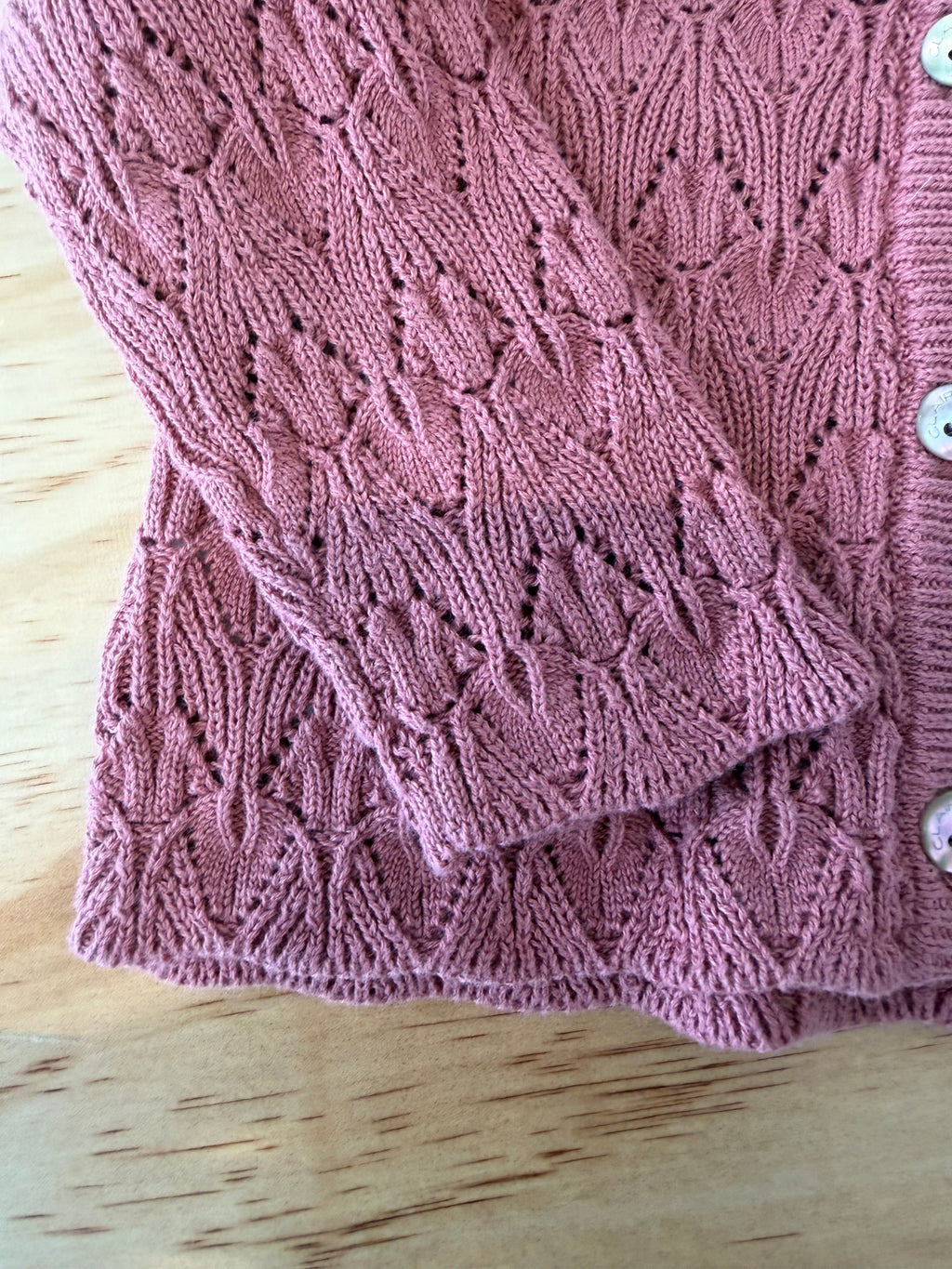 Cardigan rosa antico