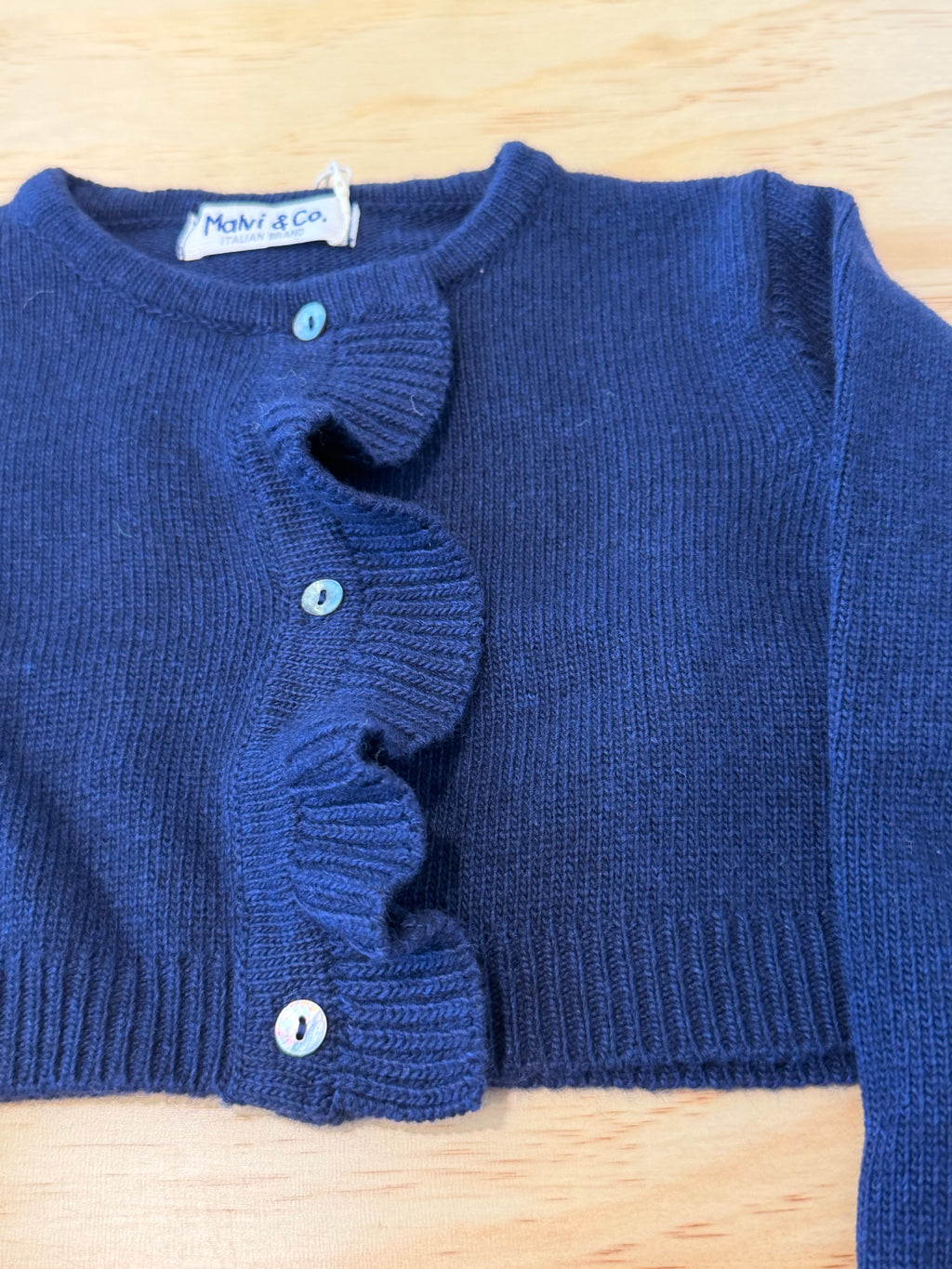 Cardigan blu notte corto bolero