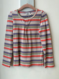 T-shirt righe rosa e malva