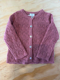Cardigan rosa antico