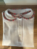 Polo bimba colletto liberty Emma fuxia