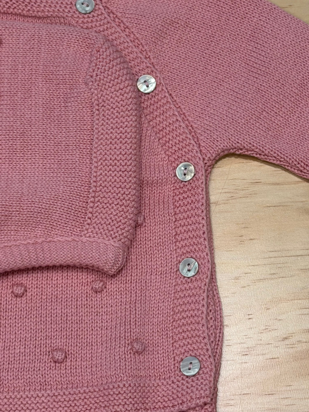 Tre pezzi con cuffietta rosa antico