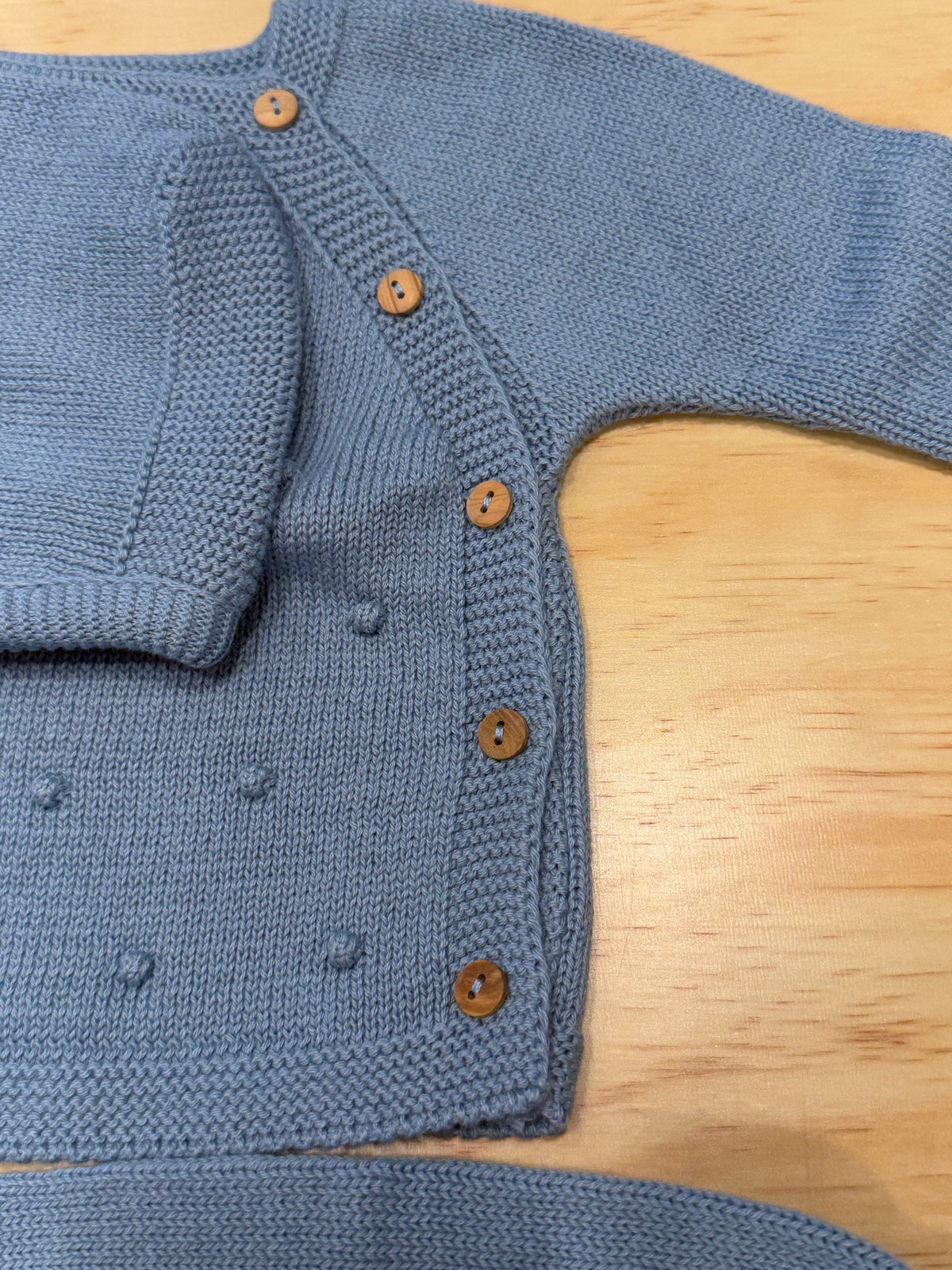 Tre pezzi con cuffietta blu cobaldo