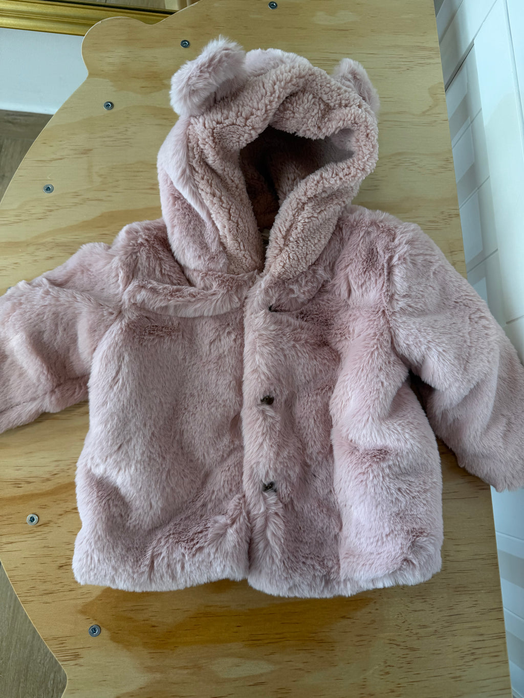 Eco pelliccia rosa