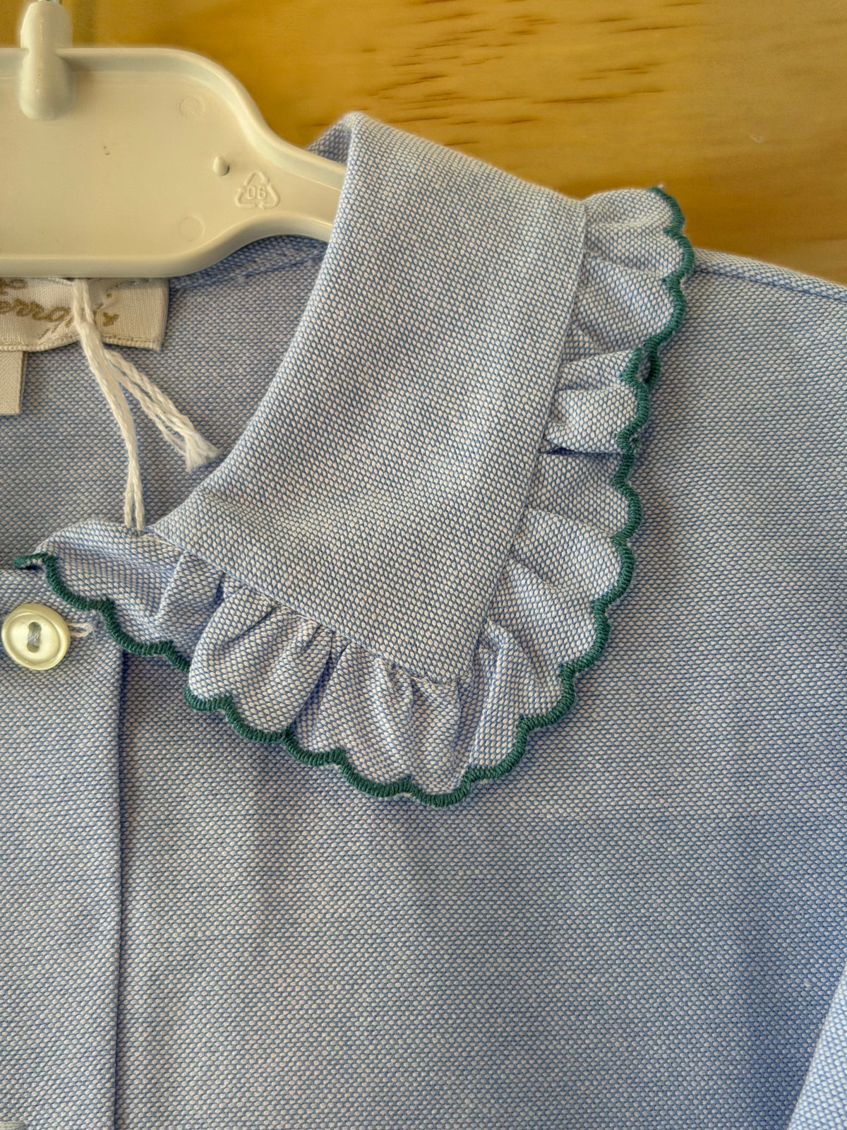 Camicia Piquet con profilo in verde