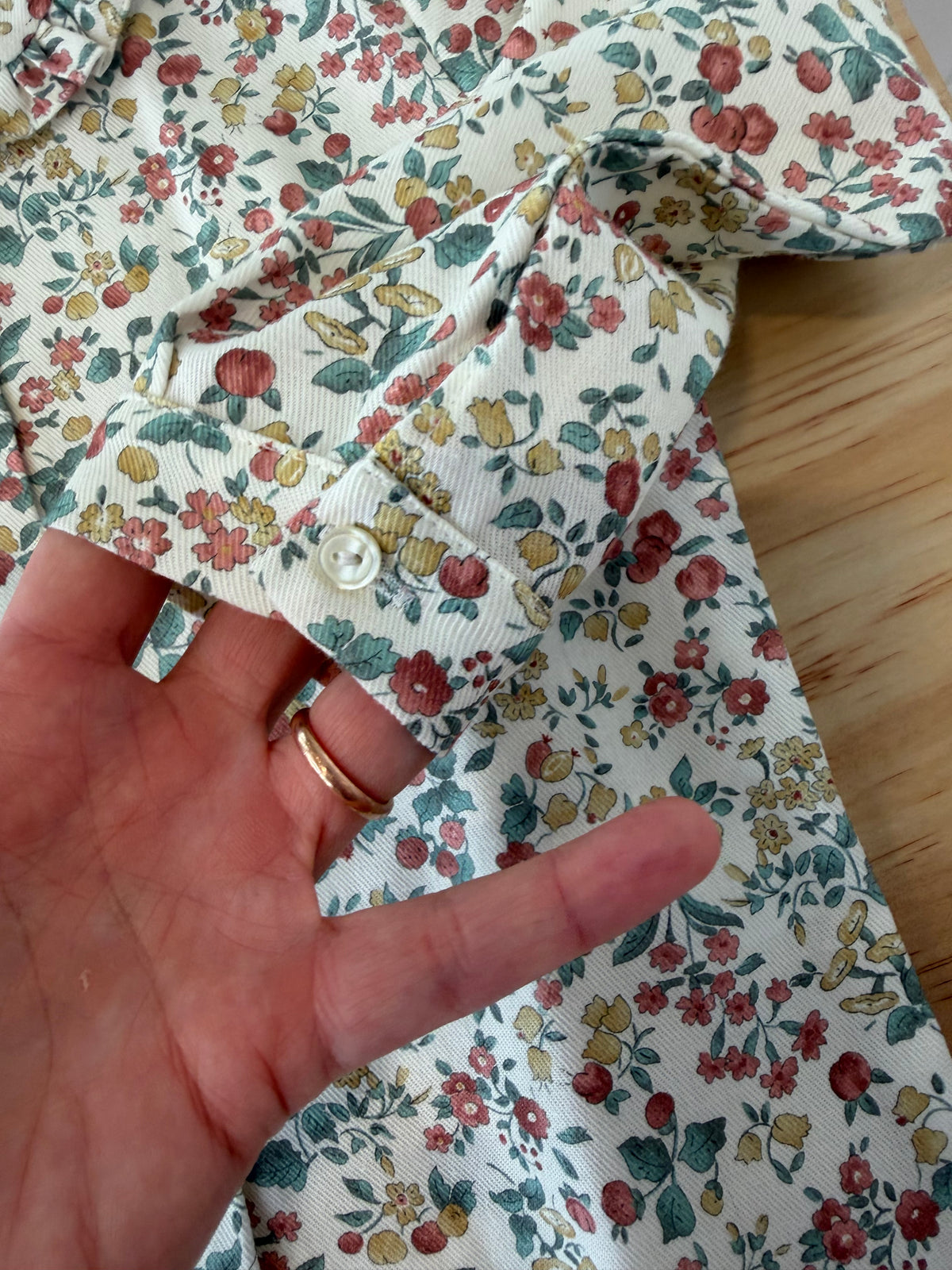 Camicia fiori e frutta autunno