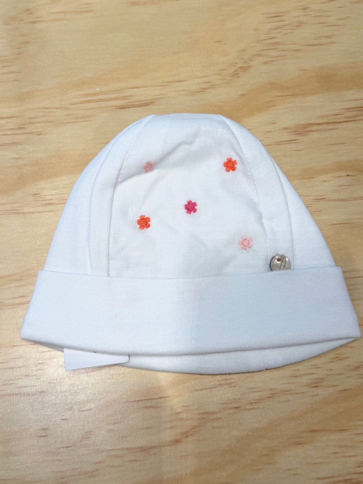 Cappello fiori rosa ed arancio