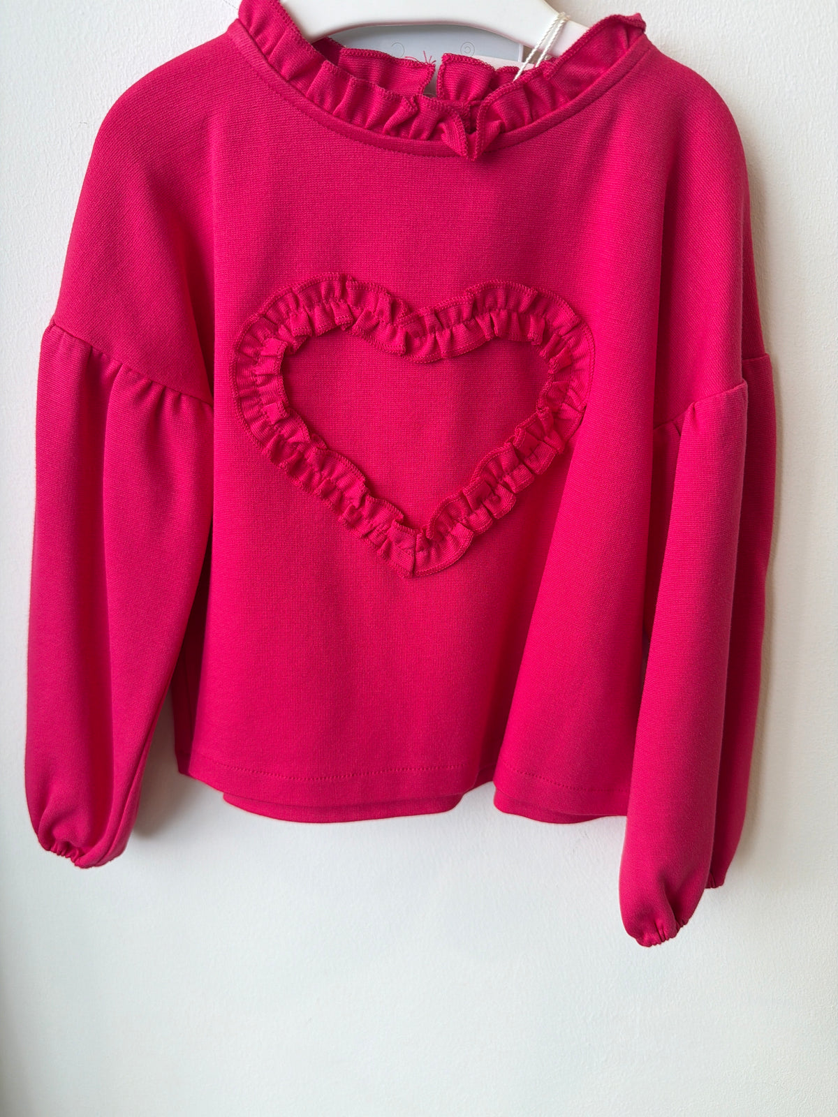 Felpa Cuore Fuxia