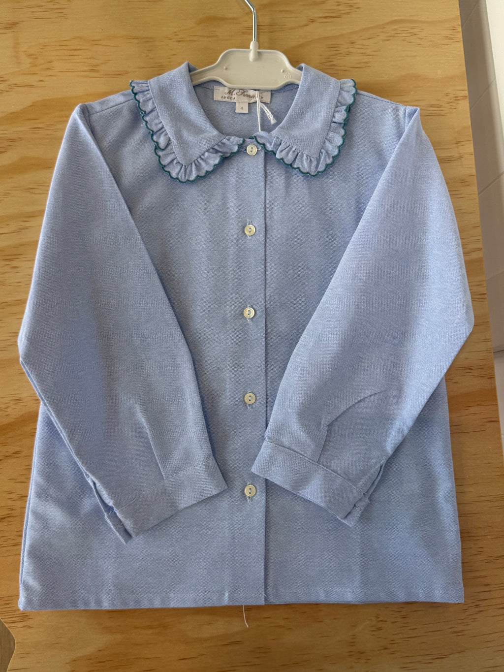 Camicia Piquet con profilo in verde