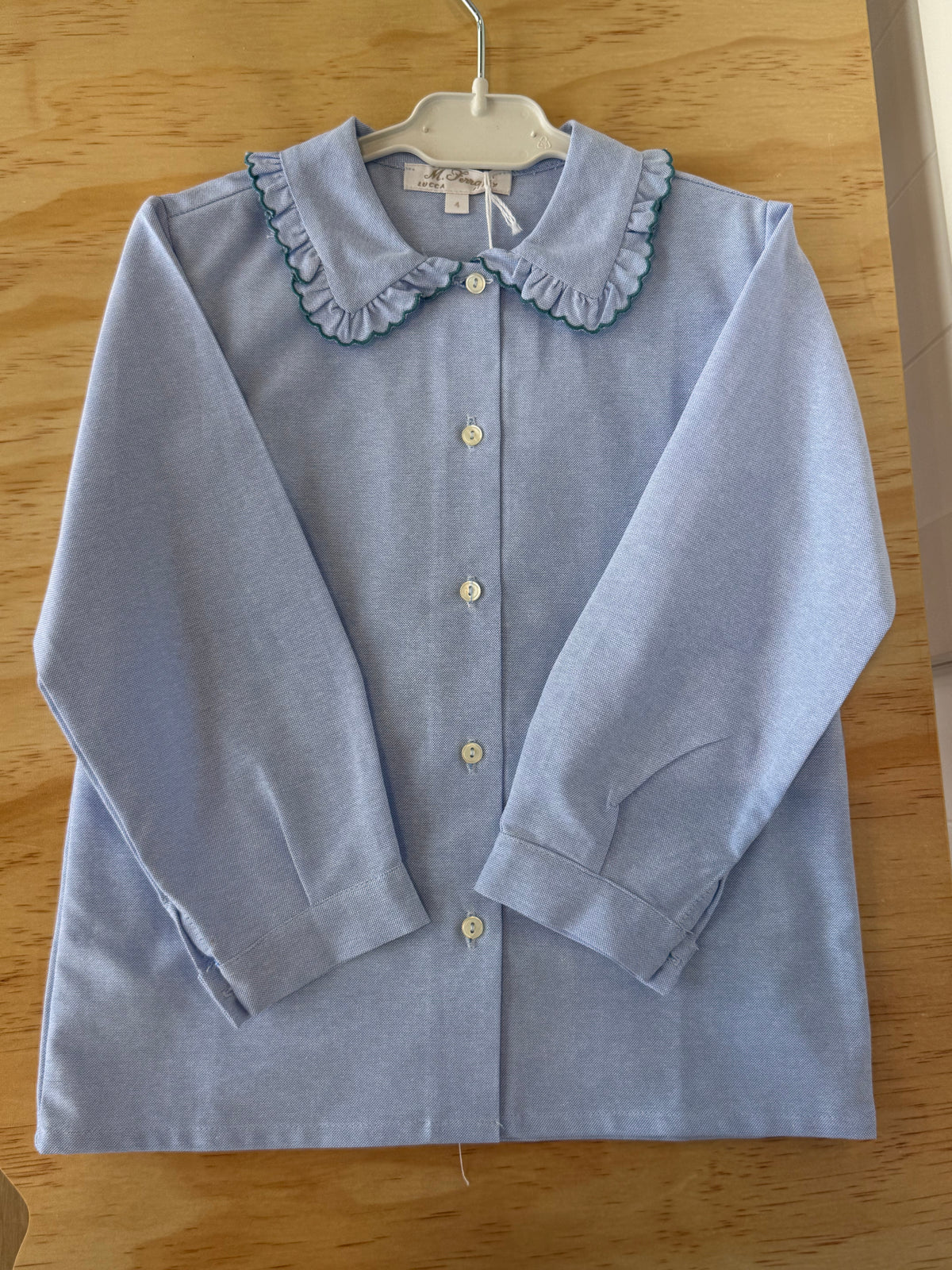 Camicia Piquet con profilo in verde