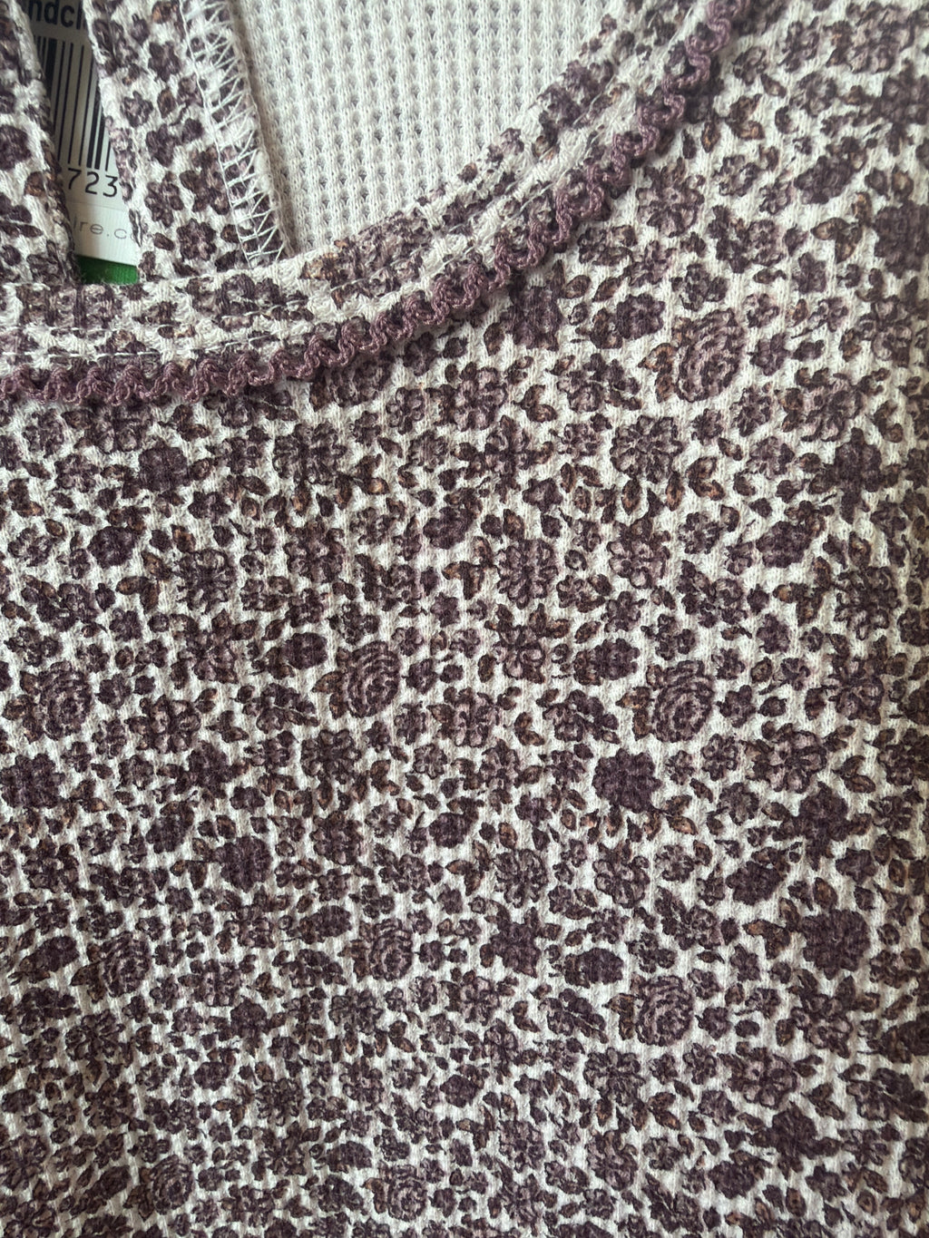 T-shirt fiorellini rosa antico