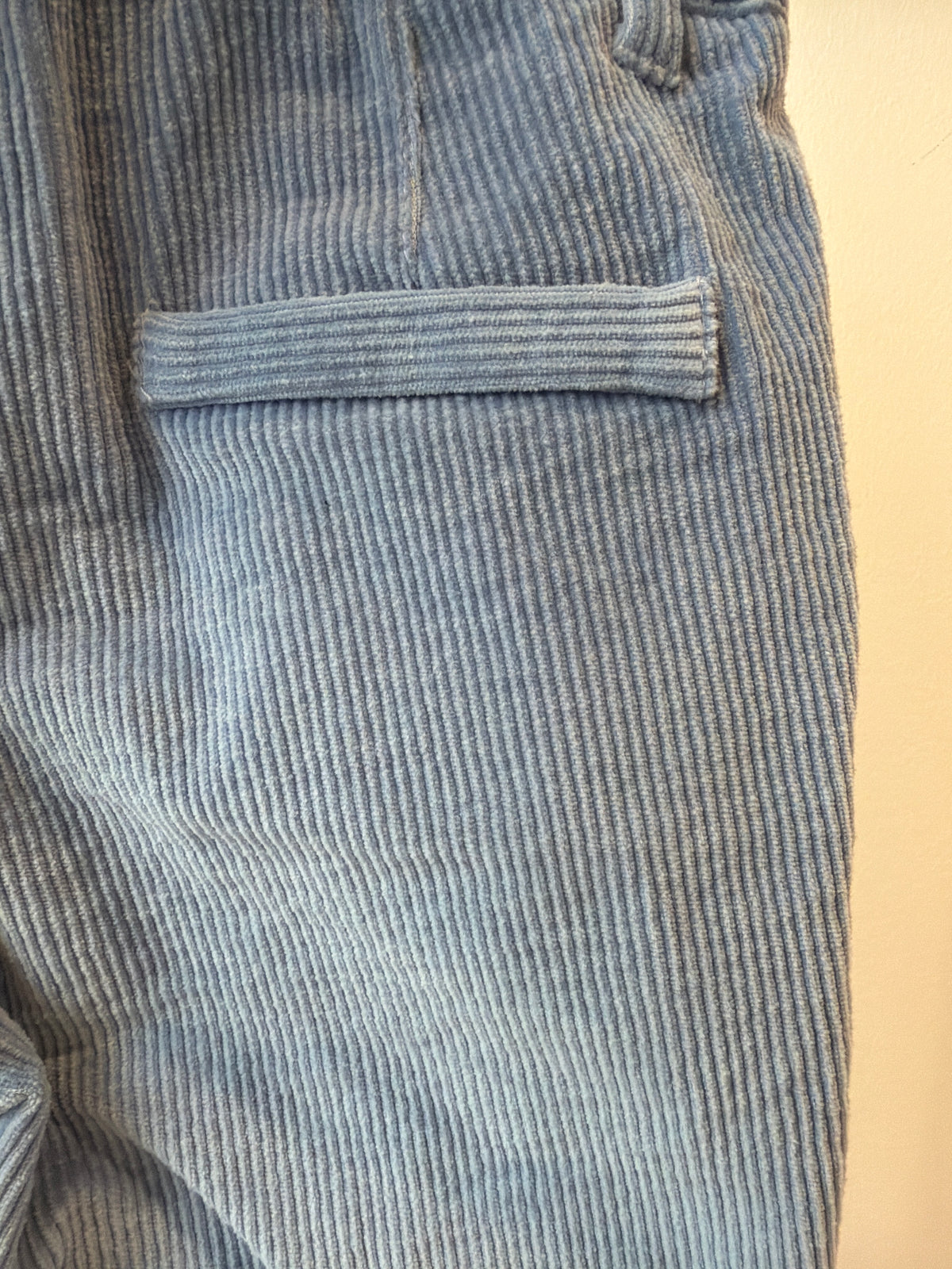 Pantalone velluto carta da zucchero