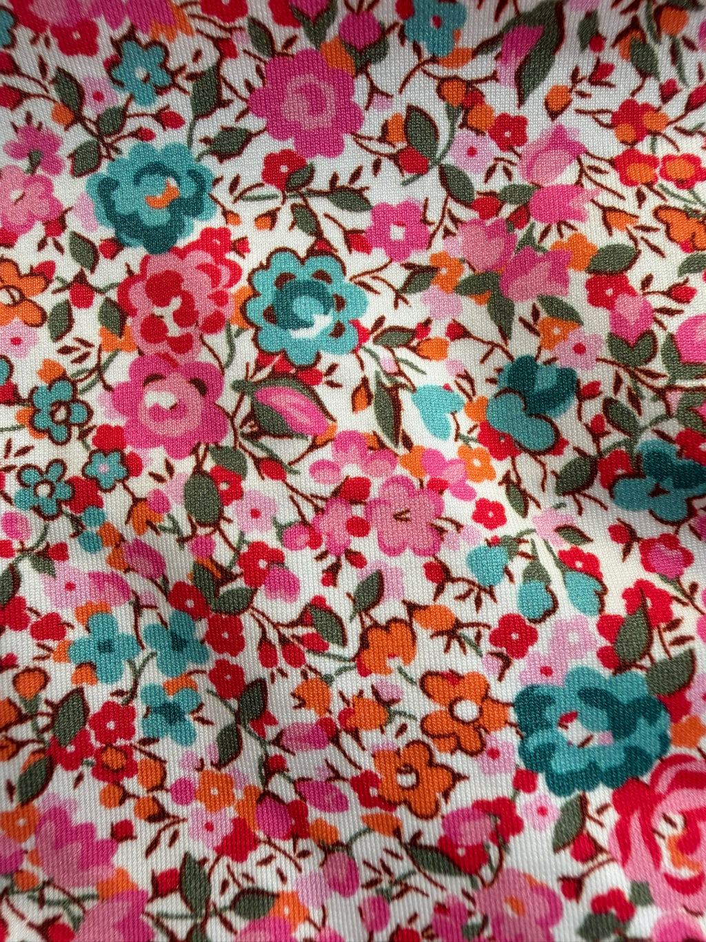 Bikini Top Rouge e Slip Girogamba in Liberty Emma Fuxia