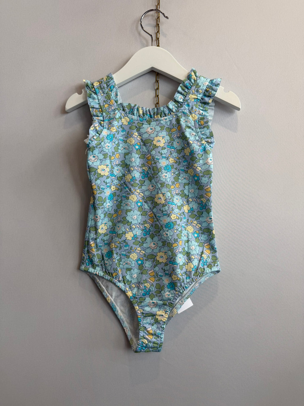 Costume Intero Profili Rouches Besty Azzurro