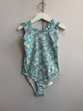 Costume Intero Profili Rouches Besty Azzurro