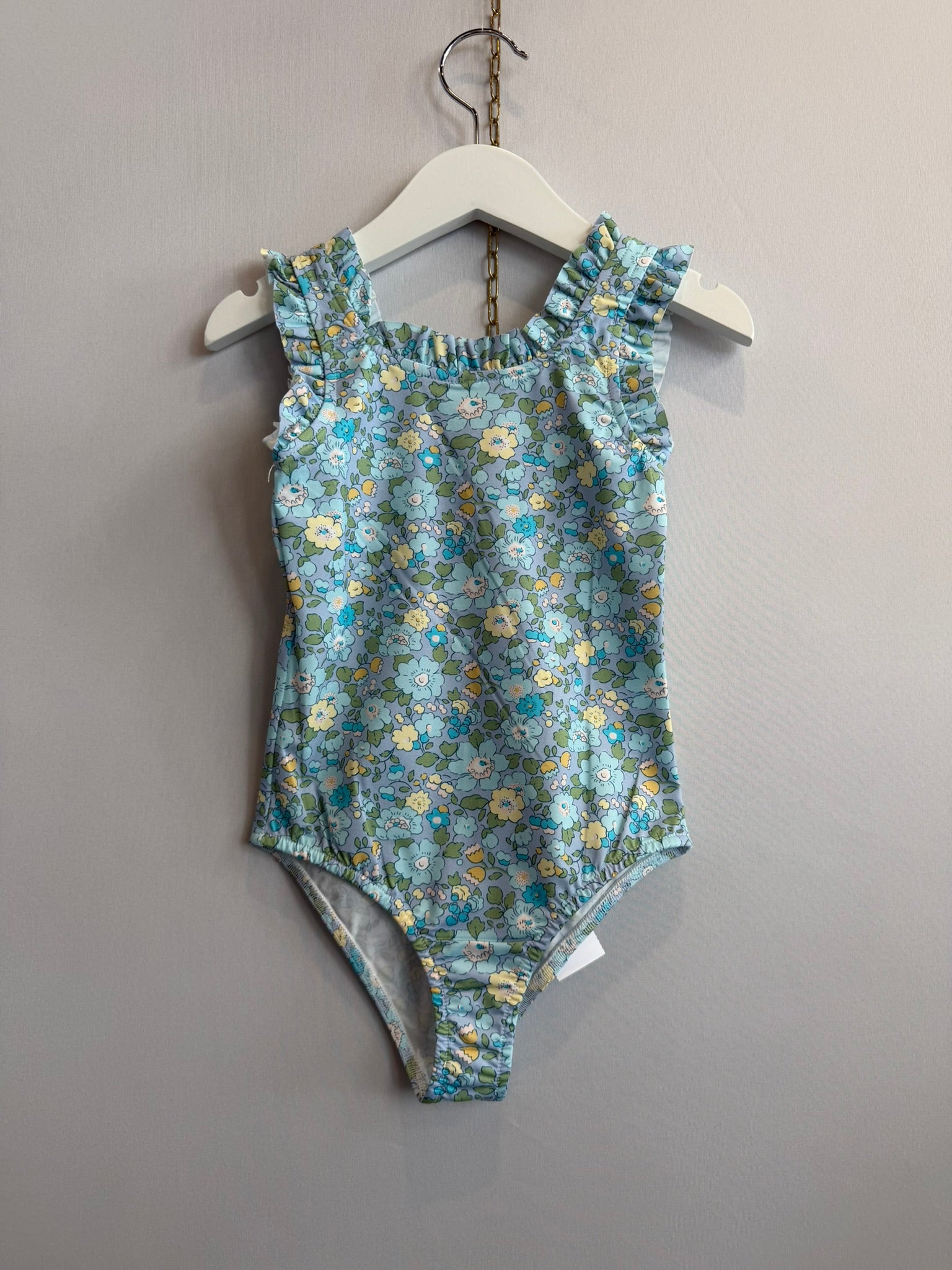 Costume Intero Profili Rouches Besty Azzurro