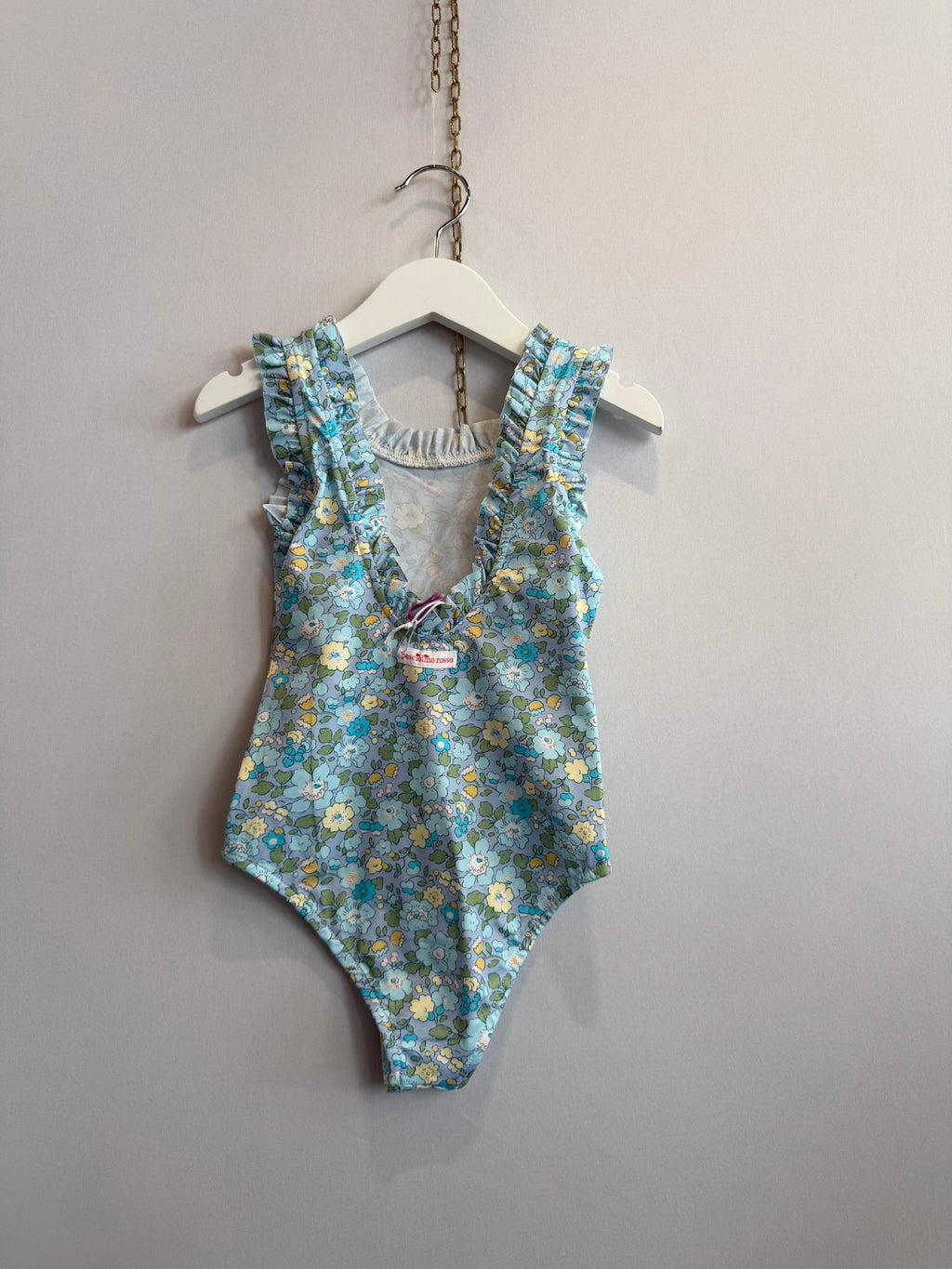 Costume Intero Profili Rouches Besty Azzurro