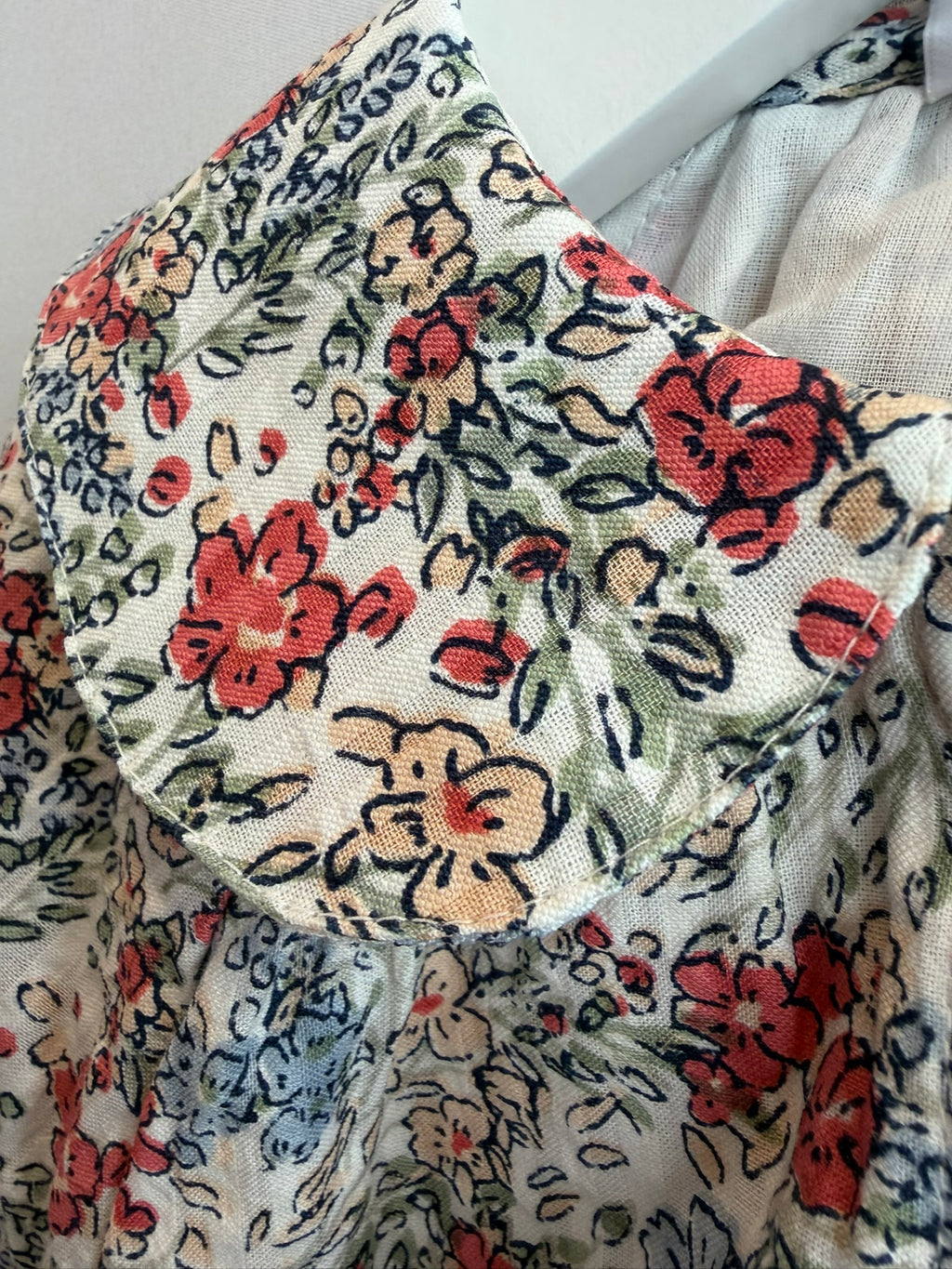 Camicia in cotone motivo floreale