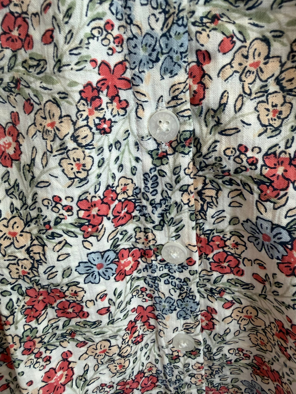 Camicia in cotone motivo floreale