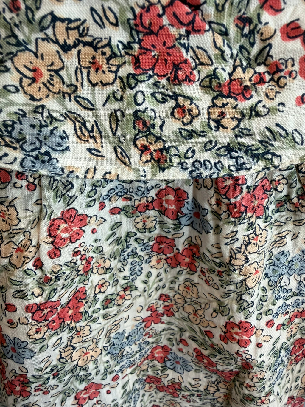 Camicia in cotone motivo floreale