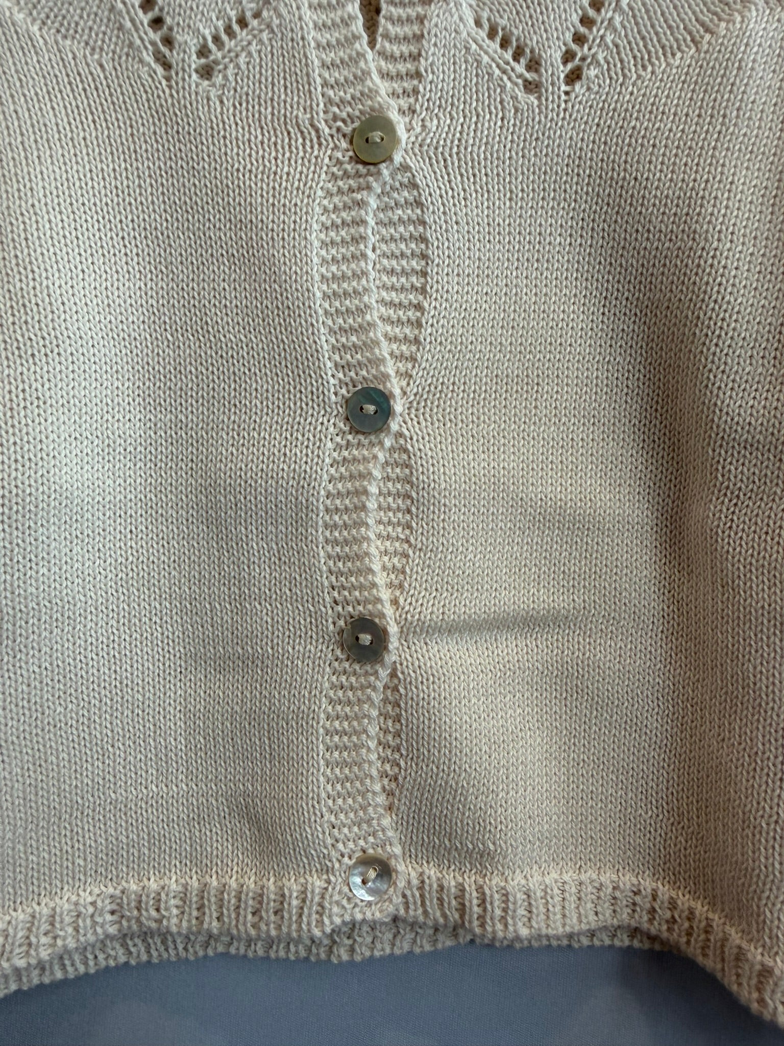 Cardigan per vestiti panna