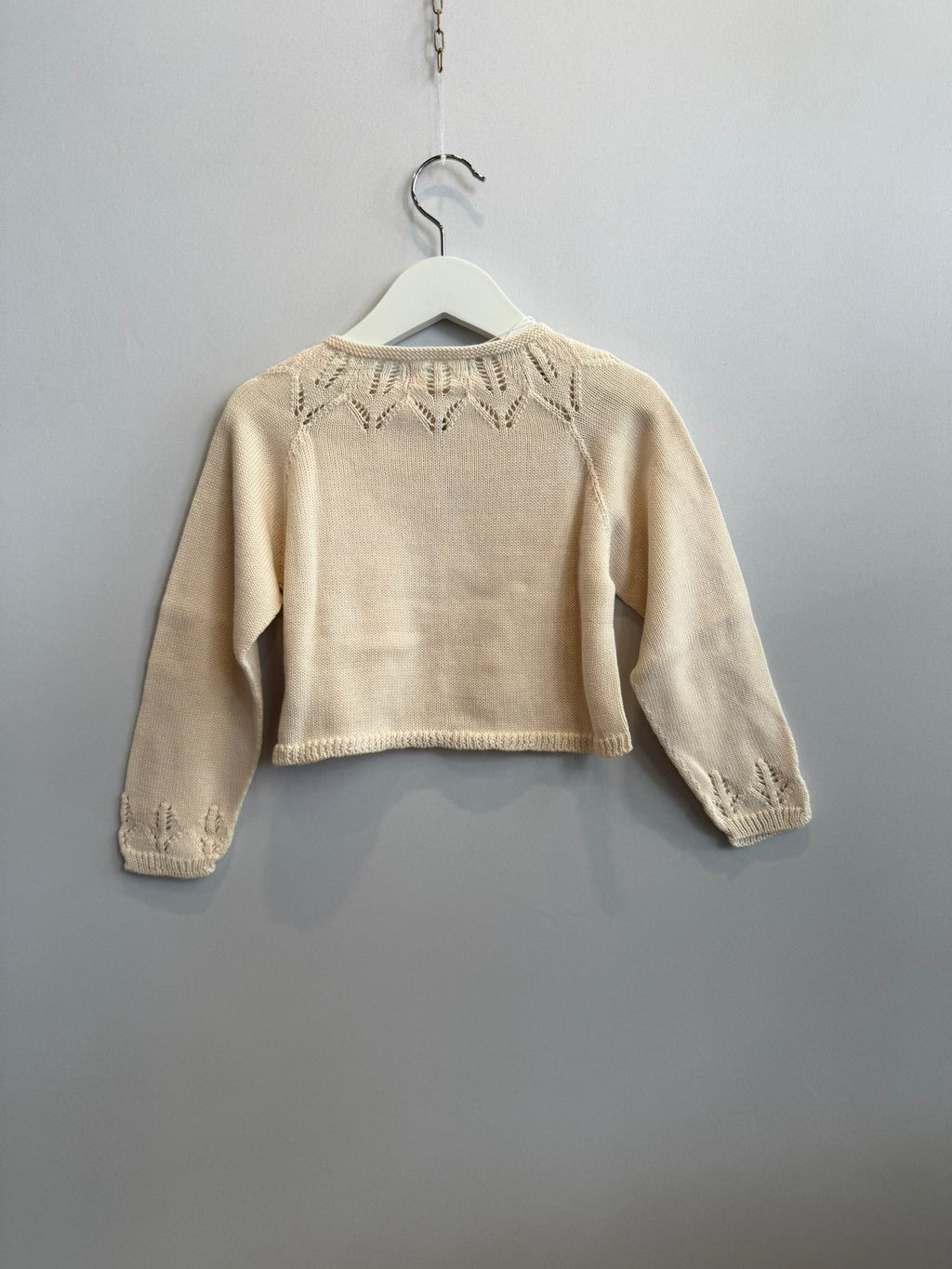 Cardigan per vestiti panna