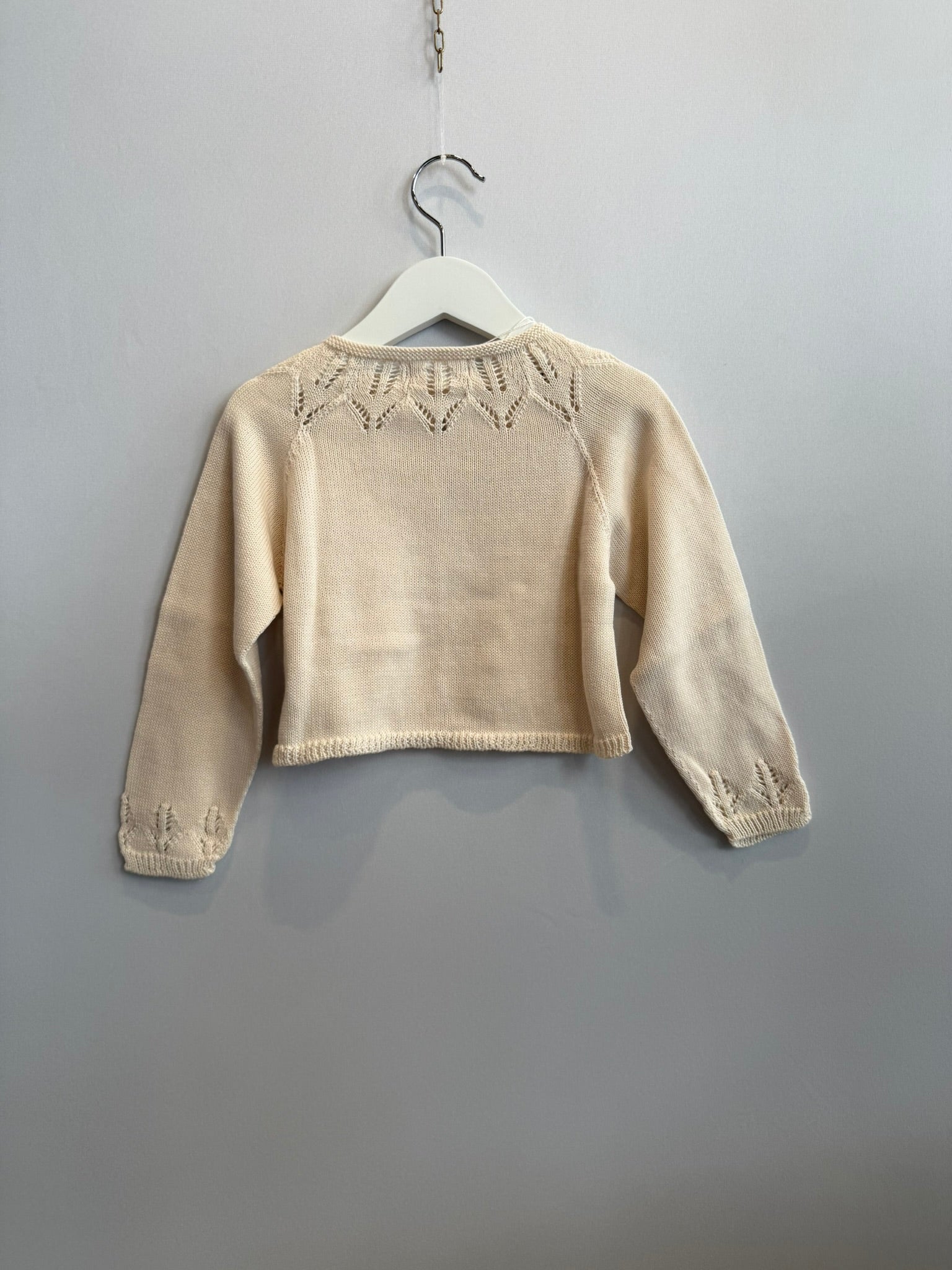 Cardigan per vestiti panna