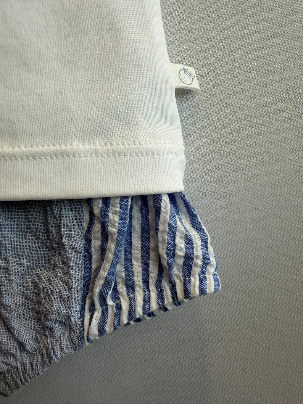 Completino T-shirt e pantaloncino Balena Blu