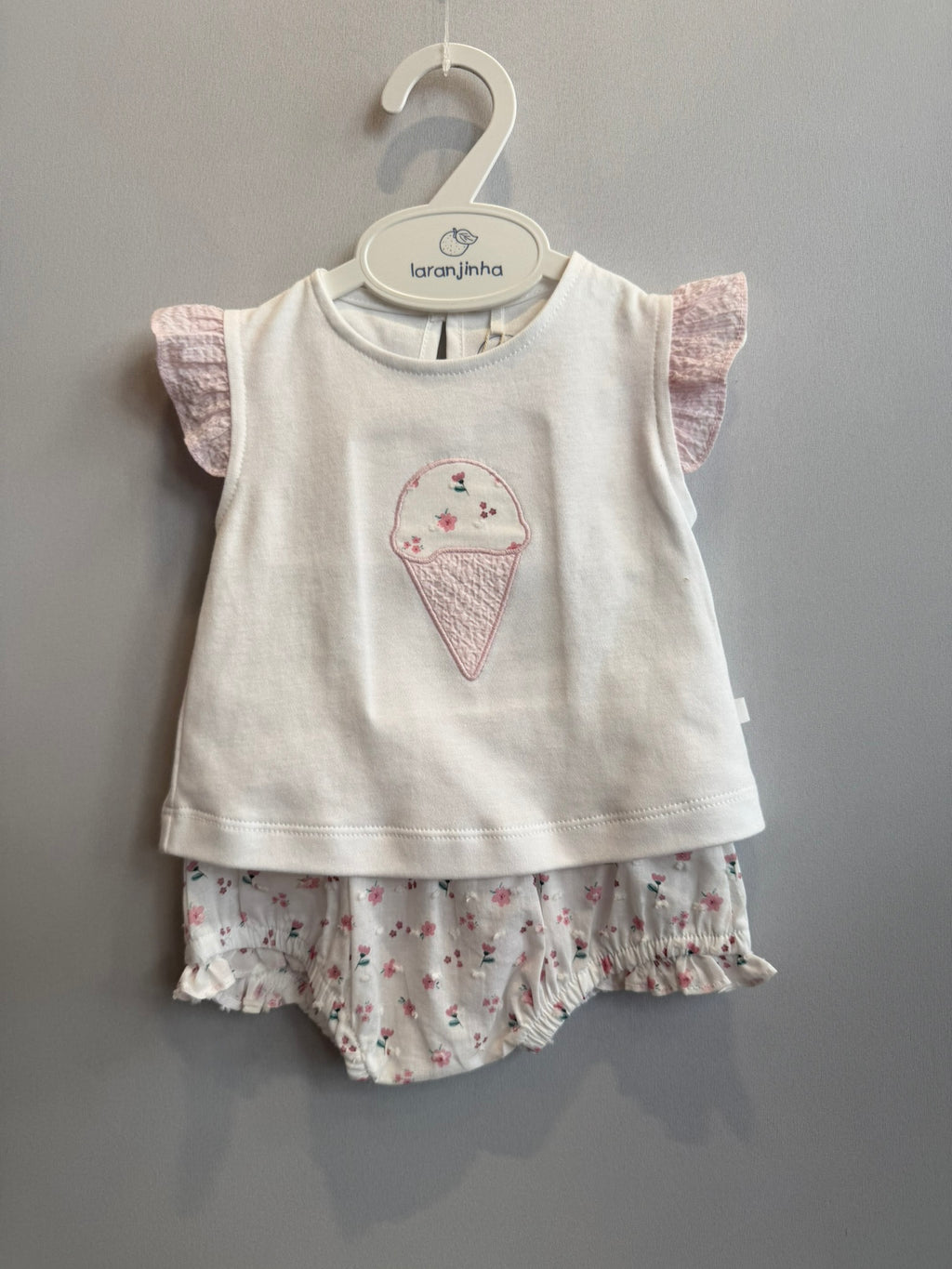 Completino neonata maglietta e pantaloncino gelato