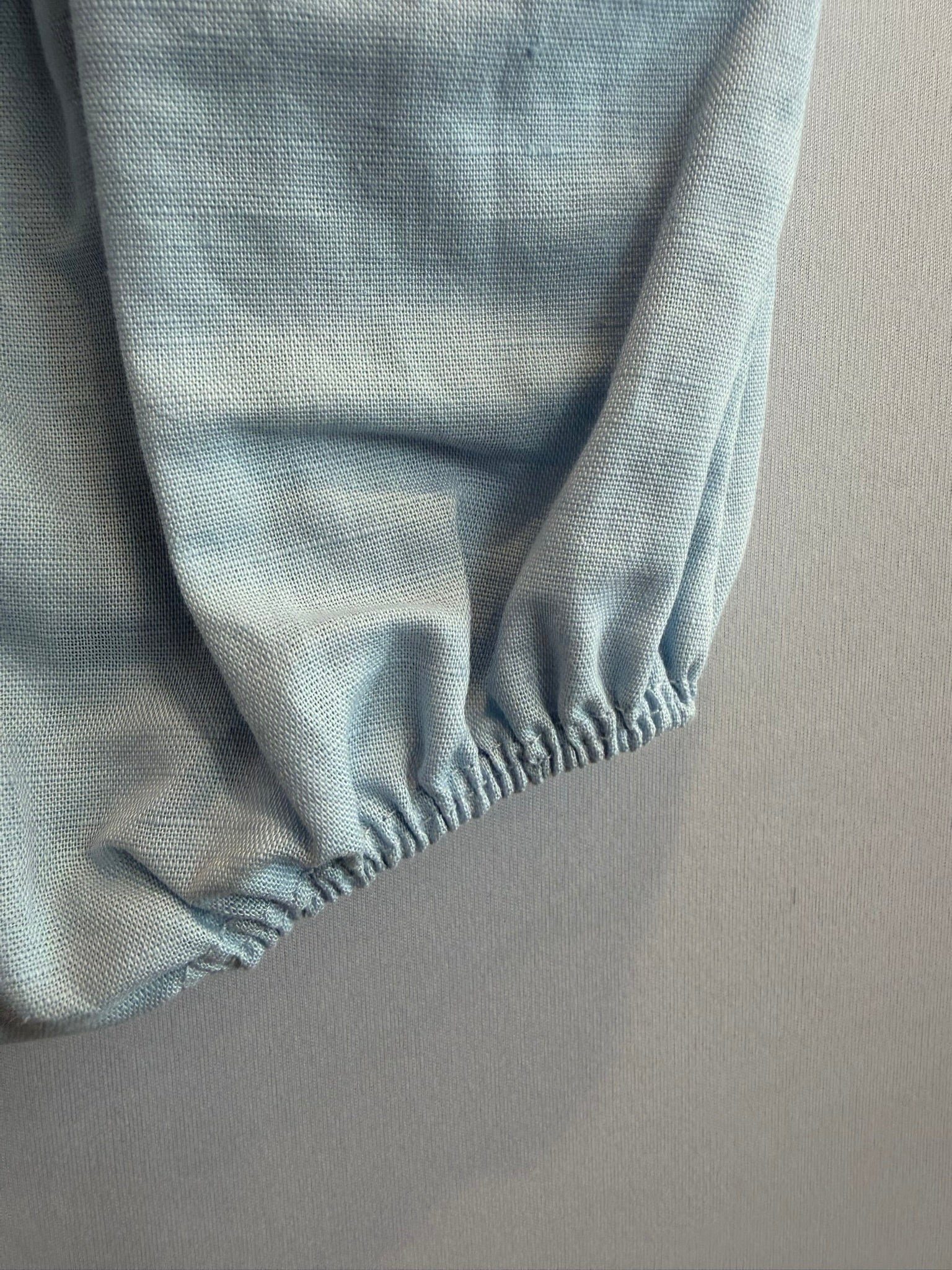 Pagliaccetto Bianco e Azzurro misto lino