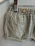 Pantaloncino Righe Panna e Blu