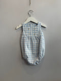 Pagliaccetto in Lino Vichy Azzurro