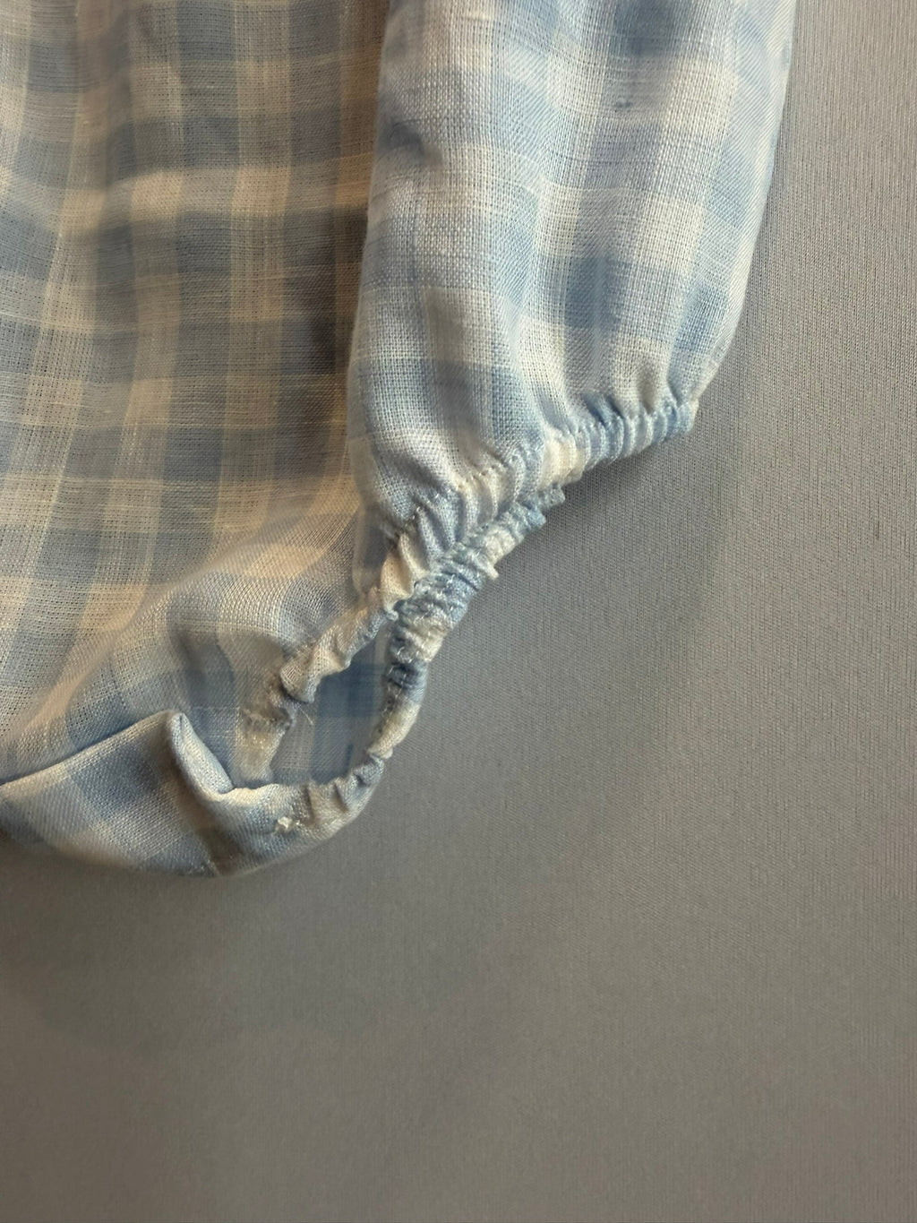 Pagliaccetto in Lino Vichy Azzurro