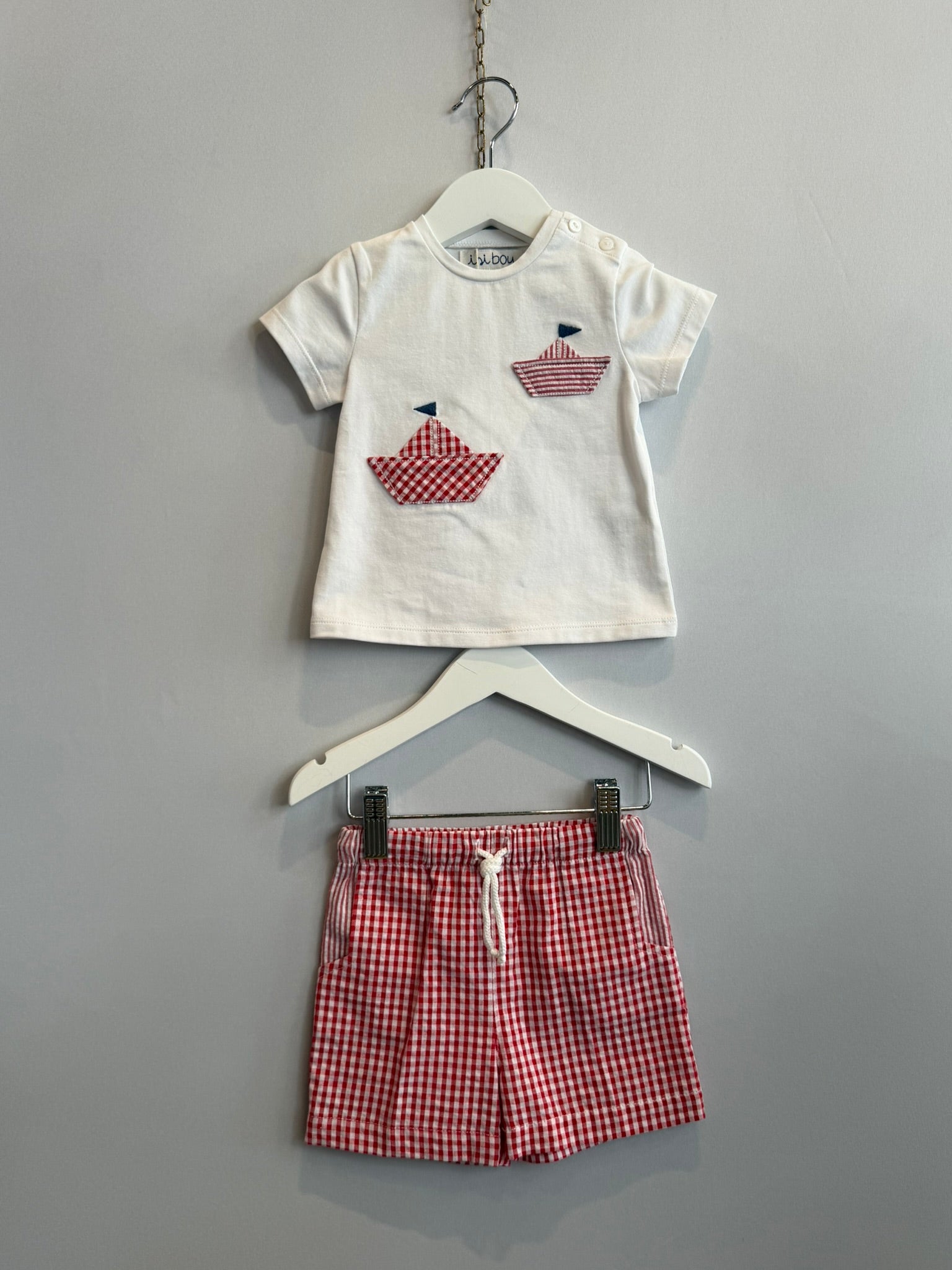 Completino Vichy Rosso Bimbo