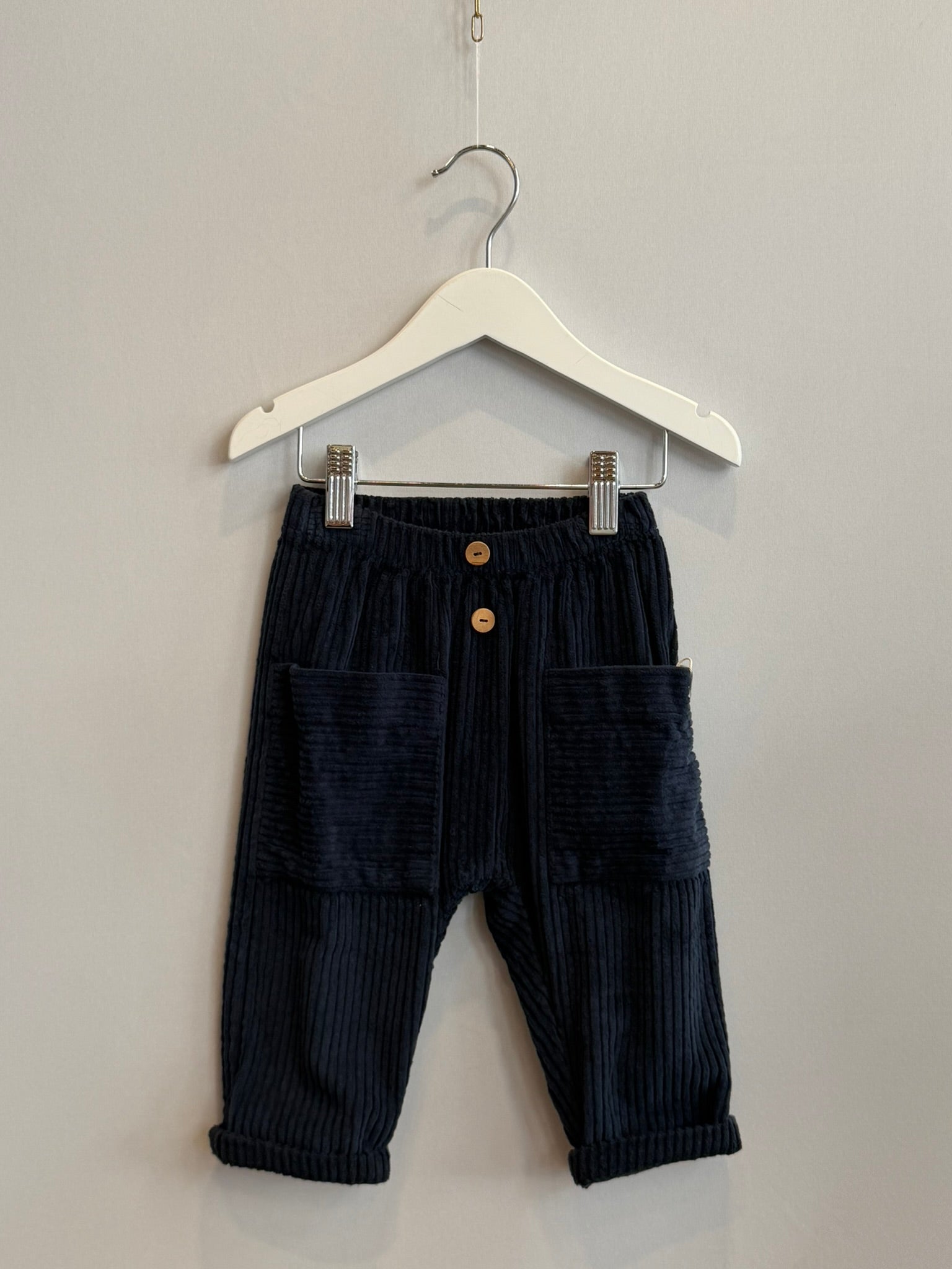 Pantalone in velluto Blu Nevy