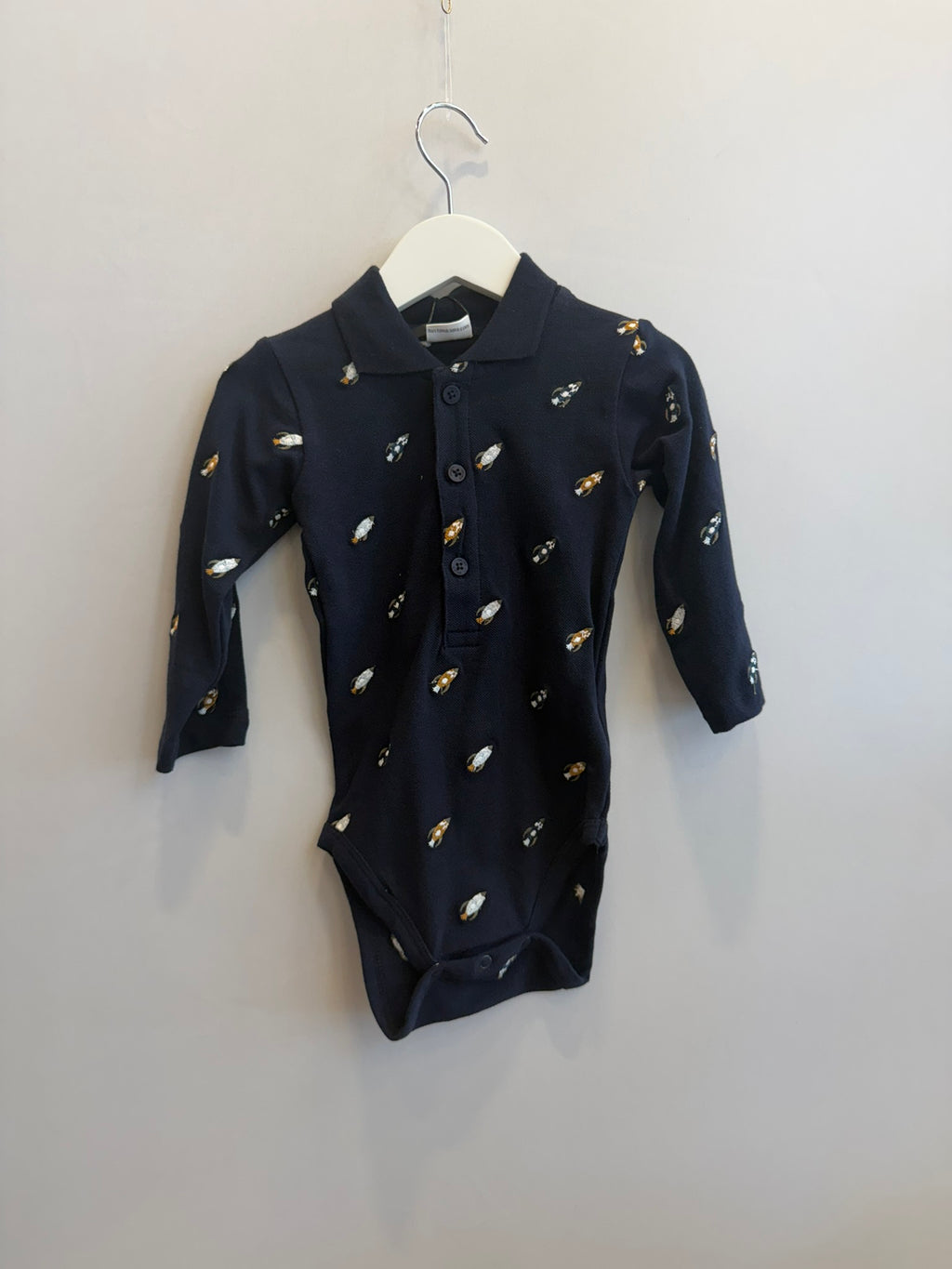 Body in cotone ricamo spazio bimbo