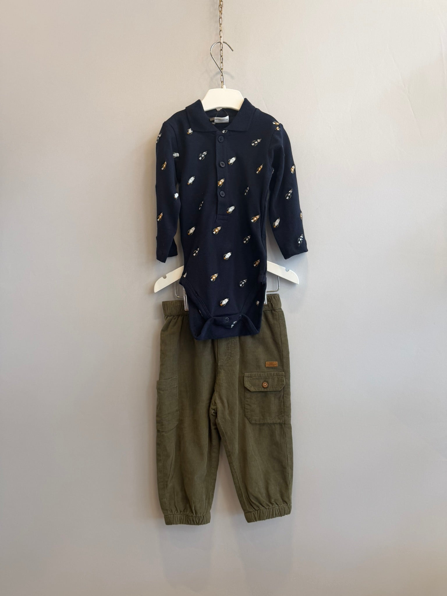 Body in cotone ricamo spazio bimbo