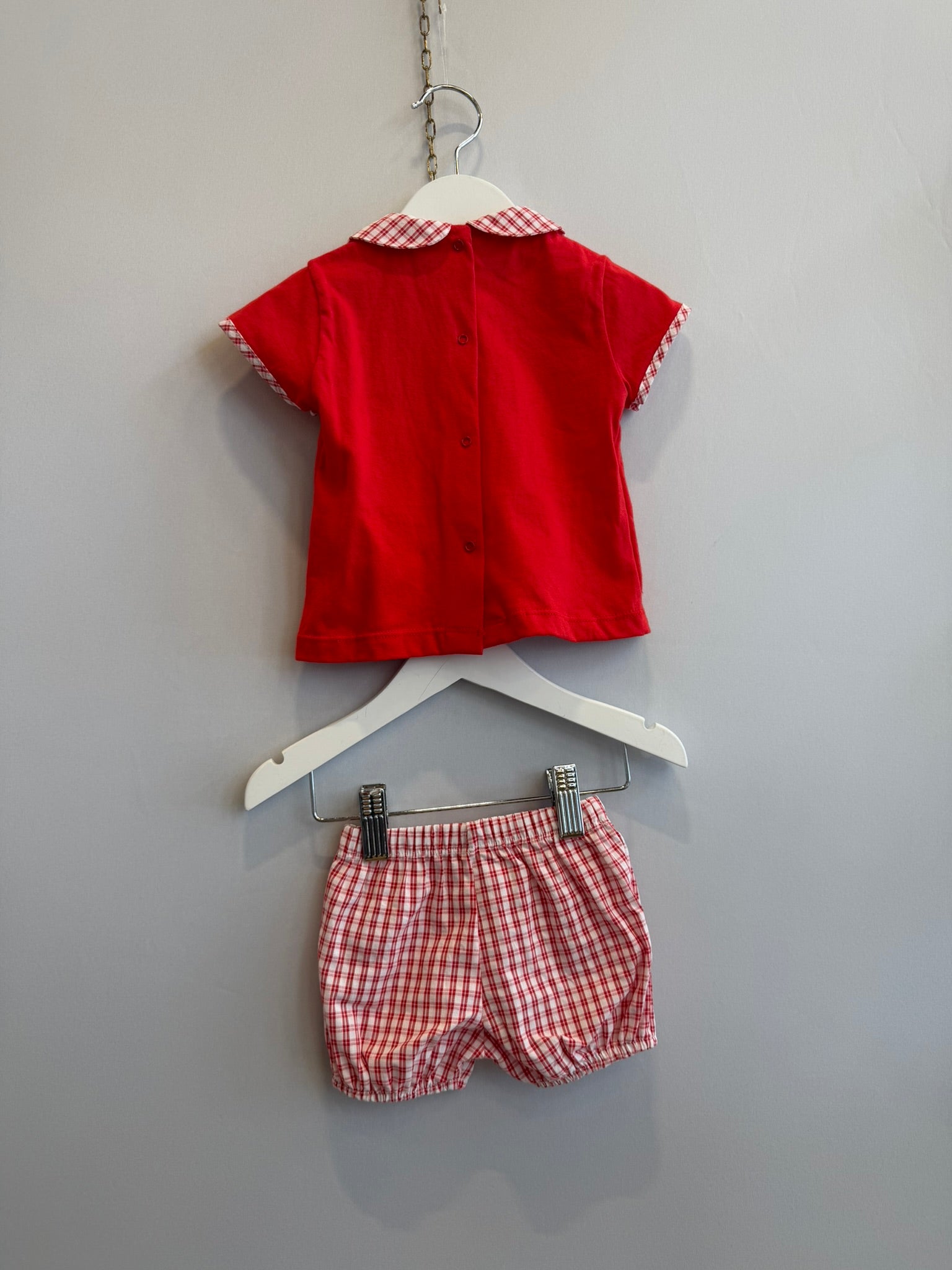 Completino rosso in cotone