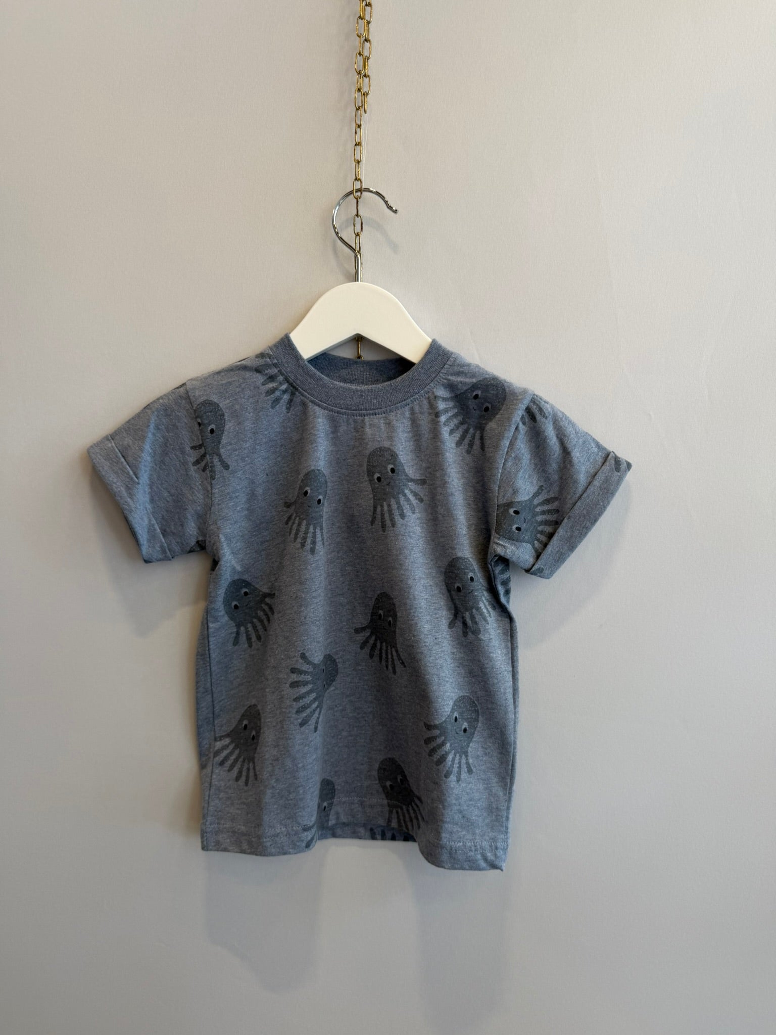 T-shirt polpo blu
