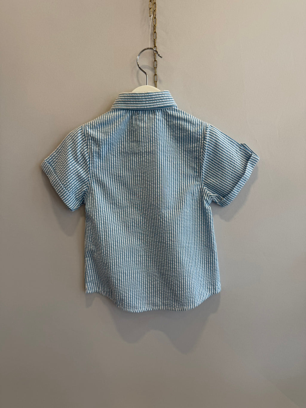 Camicia righe bianco e azzurre