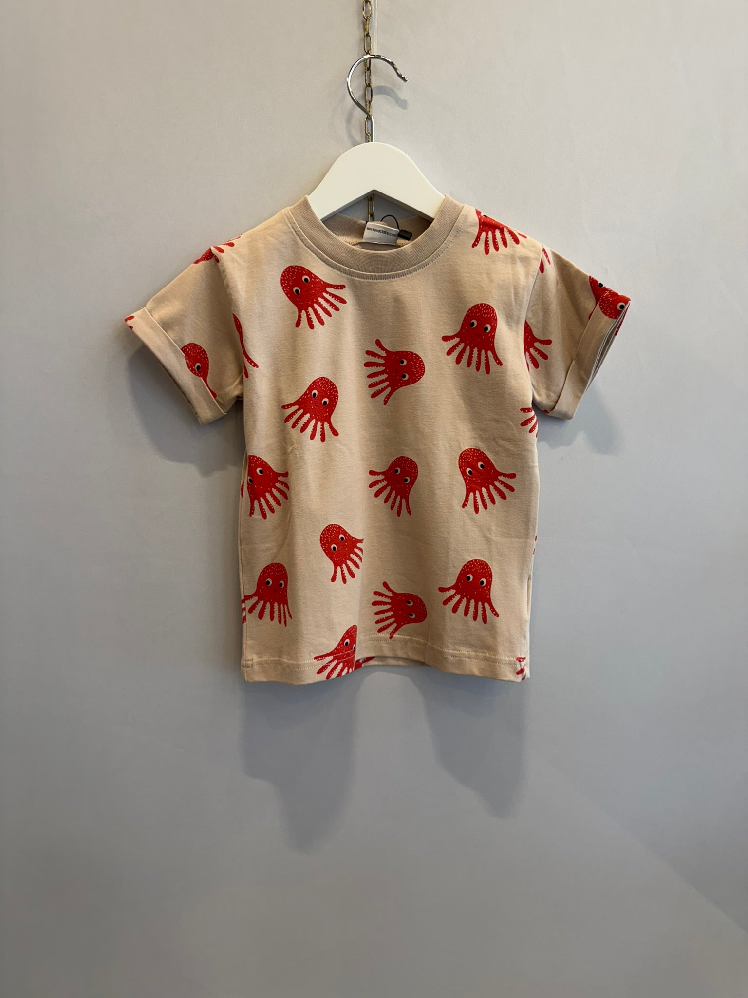 T-shirt polpo rosso