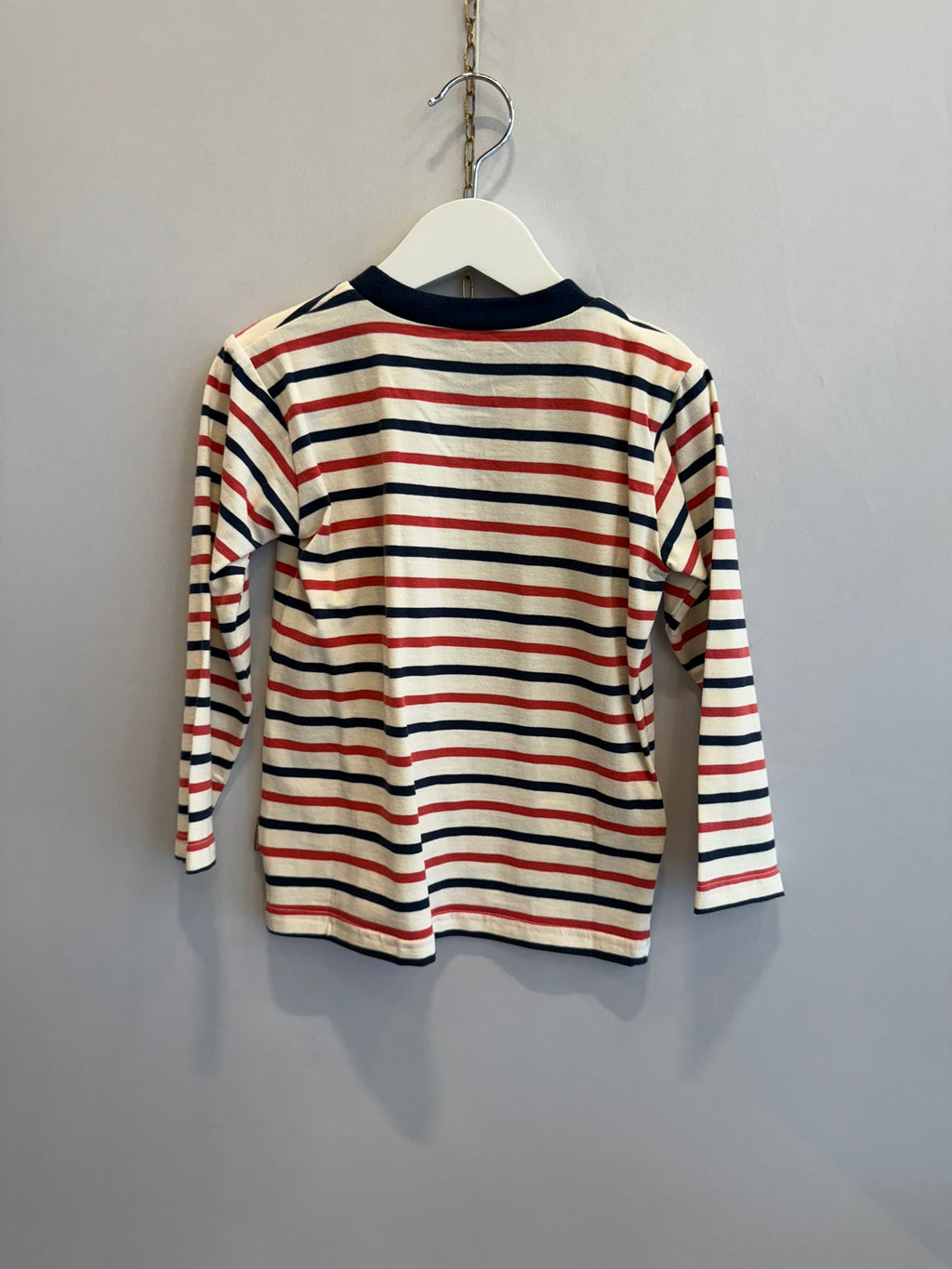 T-shirt Cotone righe blu e rosso